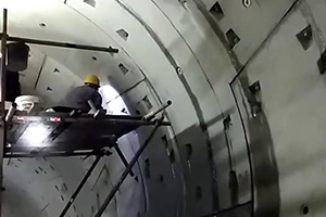 鸡西地铁堵漏现场视频